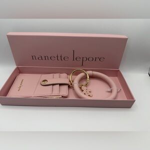Nanette Lepore Candi Card Holder Bracelet Box Set Gingerbread NiB 2 small marks